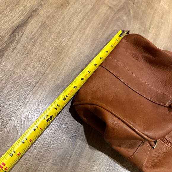 Clava Brown Genuine Leather Weekender Gym Overnight Bag W/Removable Strap - Picture 7 of 9